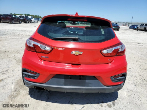2017 Chevrolet Cruze LT with VIN 3G1BE6SMXHS513654, listed as a Copart auction lot 52231265 with 52,196 mi miles and Salvage Title. Bid and sale history available at carsss.com. Image 6.