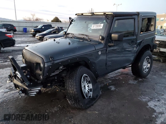 2017 Jeep Wrangler Willys Wheeler with VIN 1C4AJWAG6HL567730, listed as a Copart auction lot 87739395 with 46,286 mi miles and Salvage Title. Bid and sale history available at DreamBid. Image 1.