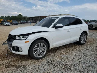 2018 Audi Q5 Premium Plus with VIN WA1BNAFY5J2106151, listed as a Copart auction lot 56980425 with 99,039 mi miles and Salvage title. Bid and sale history available at DreamBid. Image 1.