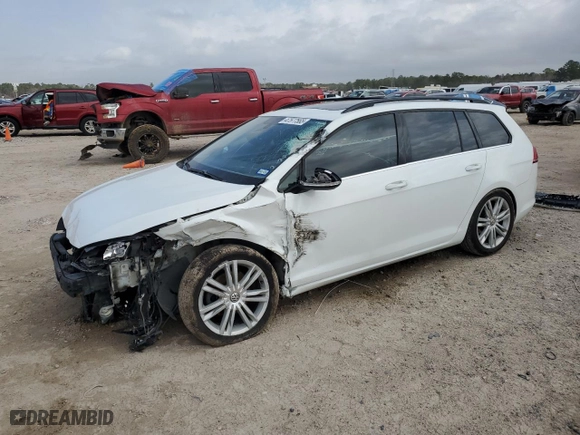 2015 Volkswagen Golf SportWagen TDI SE with VIN 3VWFA7AU7FM507899, listed as a Copart auction lot 47577565 with 234,724 mi miles and Salvage Title. Bid and sale history available at carsss.com. Image 1.