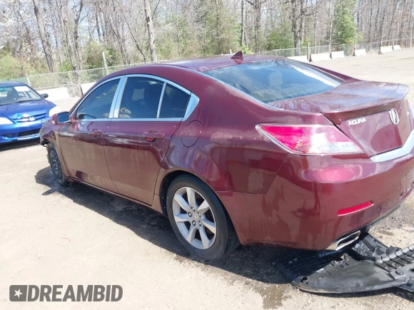 2012 Acura TL Tech Auto with VIN 19UUA8F54CA017030, listed as a IAAI auction lot 41914858 with 212,811 mi miles. Bid and sale history available at carsss.com. Image 3.