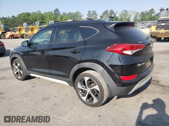 2017 Hyundai Tucson Sport z VIN KM8J33A21HU550398, wystawiony jako Copart lot #55043145 z przebiegiem 92 677 mil mil oraz Szkoda całkowita • Salvage title. Historia ofert i sprzedaży dostępna na DreamBid. Obrazek 2.