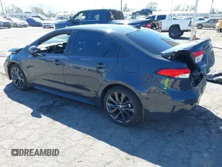 2023 Toyota Corolla Hybrid LE with VIN JTDBCMFEXP3018606, listed as a IAAI auction lot 41857107 with 46,038 mi miles. Bid and sale history available at carsss.com. Image 3.