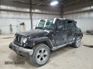 2018 Jeep Wrangler JK Unlimited Sahara with VIN 1C4HJWEG0JL918663, listed as a Copart auction lot 83179554 with 112,921 mi miles and Salvage Title. Bid and sale history available at carsss.com. Image 1.