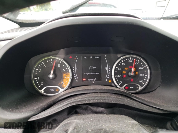 2017 Jeep Renegade Altitude with VIN ZACCJABB6HPG38032, listed as a Copart auction lot 57104715 with 131,692 mi miles and Salvage title. Bid and sale history available at DreamBid. Image 9.