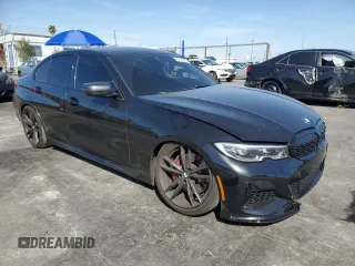 2021 BMW 3 Series M340i with VIN 3MW5U7J08M8C10288, listed as a Copart auction lot 47652205 with 39,866 mi miles and Salvage Title. Bid and sale history available at carsss.com. Image 4.