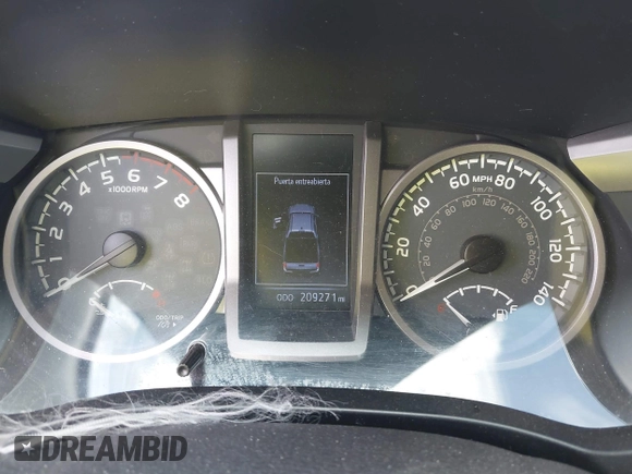 2016 Toyota Tacoma SR5 with VIN 5TFAX5GN2GX059826, listed as a IAAI auction lot 42032005 with 209,271 mi miles. Bid and sale history available at carsss.com. Image 7.