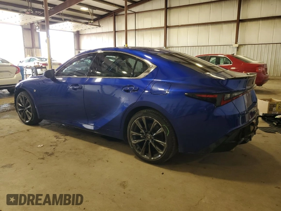 2022 Lexus IS 350 F Sport with VIN JTHGZ1E29N5025881, listed as a Copart auction lot 49969045 with 26,300 mi miles and Salvage title. Bid and sale history available at DreamBid. Image 2.