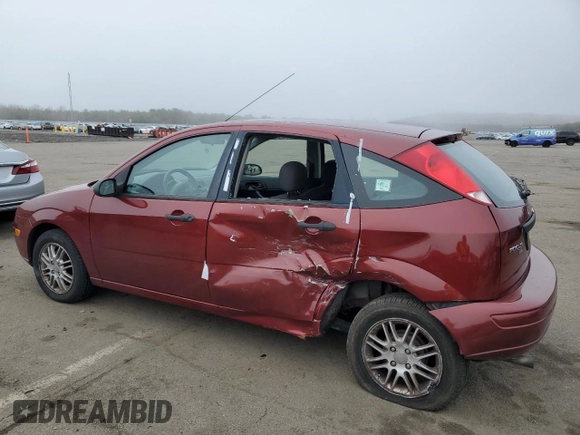 2005 Ford Focus S with VIN 3FAFP37N55R136243, listed as a Copart auction lot 49668445 with 144,211 mi miles and Salvage Title. Bid and sale history available at carsss.com. Image 2.