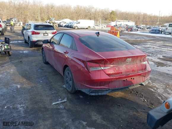 2023 Hyundai Elantra SEL with VIN KMHLM4AG1PU416433, listed as a IAAI auction lot 41360556 with 33,812 mi miles. Bid and sale history available at carsss.com. Image 3.