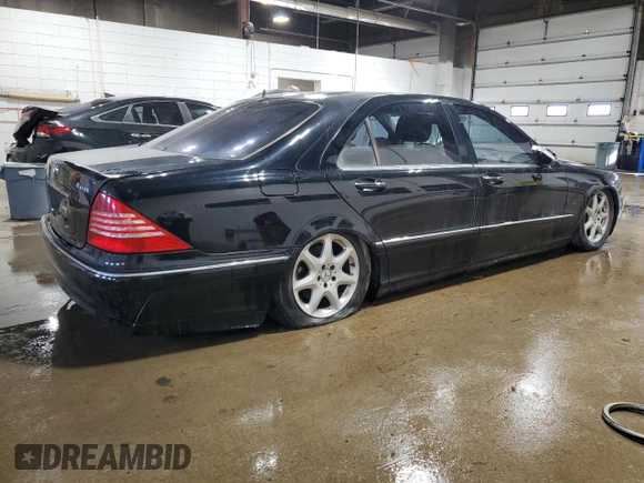2004 Mercedes-Benz S 430 with VIN WDBNG83J64A405380, listed as a Copart auction lot 48613625 with 128,042 mi miles and Clean Title. Bid and sale history available at DreamBid. Image 3.