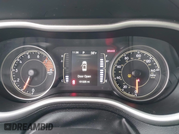 2018 Jeep Cherokee Latitude Plus with VIN 1C4PJMLX5JD581775, listed as a IAAI auction lot 41684428 with 151,225 mi miles and . Bid and sale history available at carsss.com. Image 7.