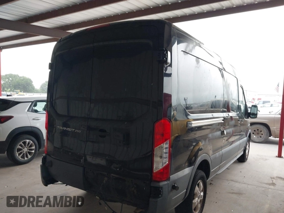 2017 Ford Transit with VIN 1FTYR2CM9HKB54645, listed as a IAAI auction lot 42077322 with 130,590 mi miles. Bid and sale history available at carsss.com. Image 4.