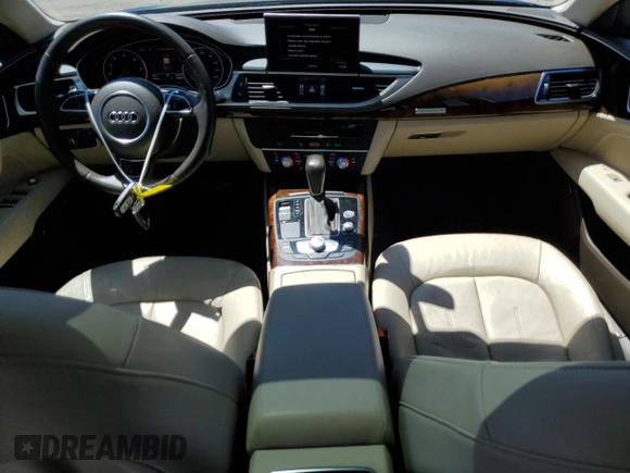2016 Audi A7 3.0 Premium Plus with VIN WAUWGAFC4GN019254, listed as a Copart auction lot 61287554 with 95,036 mi miles and Salvage Title. Bid and sale history available at carsss.com. Image 8.