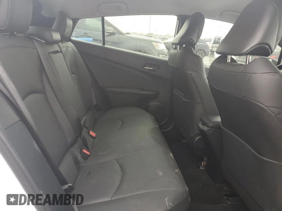 2021 Toyota Prius L Eco with VIN JTDKAMFU6M3127427, listed as a Copart auction lot 51843995 with 42,278 mi miles and Salvage Title. Bid and sale history available at carsss.com. Image 10.