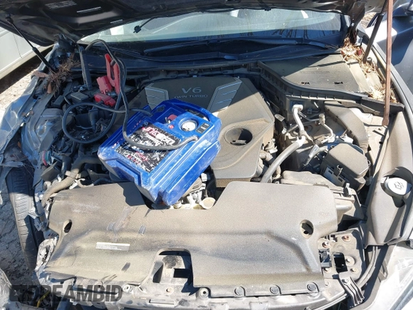 2018 Infiniti Q50 3.0t Luxe with VIN JN1EV7AR7JM434233, listed as a IAAI auction lot 41850208 with 75,610 mi miles. Bid and sale history available at carsss.com. Image 10.