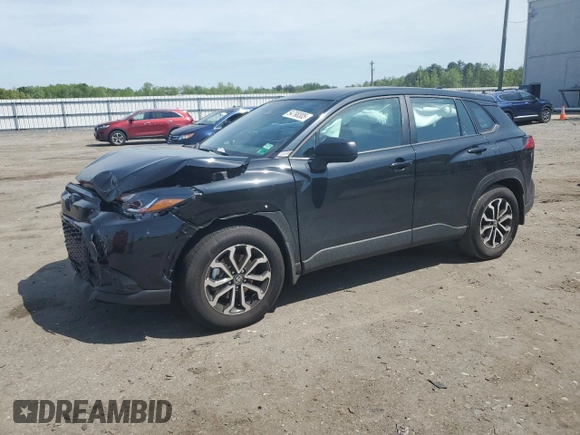 2025 Toyota Corolla Cross Hybrid S с VIN 7MUFBABG1SV064218, выставлен на аукционе Copart как лот 54798305 с пробегом 3 560 миль миль и Списание • Salvage title. История ставок и продаж доступна на DreamBid. Изображение 1.