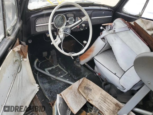 1966 Volkswagen Beetle with VIN 116069716, listed as a Copart auction lot 46487625 with 88,284 mi miles and Clean Title. Bid and sale history available at DreamBid. Image 8.