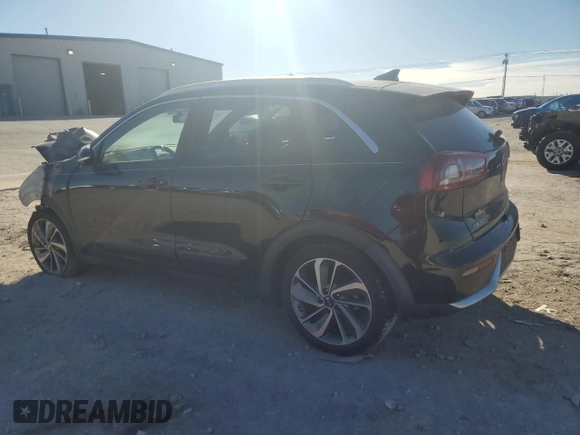 2017 Kia Niro Touring with VIN KNDCE3LC3H5055143, listed as a Copart auction lot 88364405 with 0 mi miles and Salvage Title. Bid and sale history available at carsss.com. Image 2.