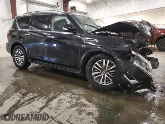 2021 Nissan Armada SL with VIN JN8AY2BB9M9795028, listed as a Copart auction lot 46712335 with 91,992 mi miles and Clean Title. Bid and sale history available at carsss.com. Image 4.