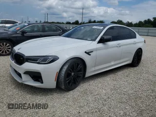 2023 BMW M5 with VIN WBS83CH05PCL80275, listed as a Copart auction lot 67145384 with 39,043 mi miles and Salvage Title. Bid and sale history available at carsss.com. Image 1.