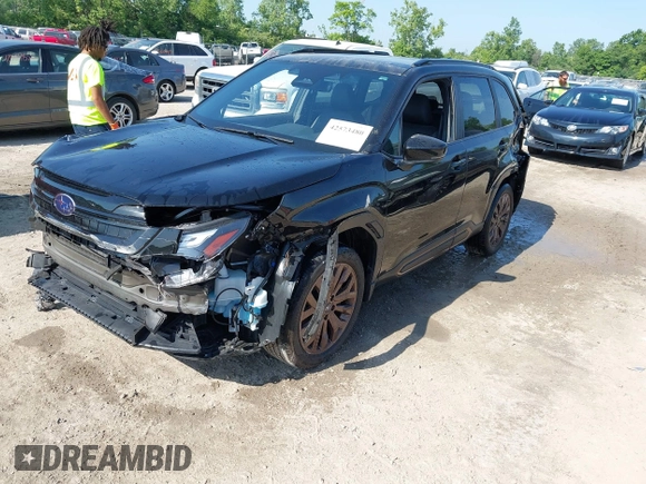 2025 Subaru Forester Special Sports with VIN JF2SLDHC7SH425940, listed as a IAAI auction lot 42573480 with 9,349 mi miles and . Bid and sale history available at DreamBid. Image 19.
