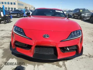 2020 Toyota GR Supra 3.0 with VIN WZ1DB4C08LW024550, listed as a Copart auction lot 48491105 with 8,458 mi miles and Salvage Title. Bid and sale history available at carsss.com. Image 5.