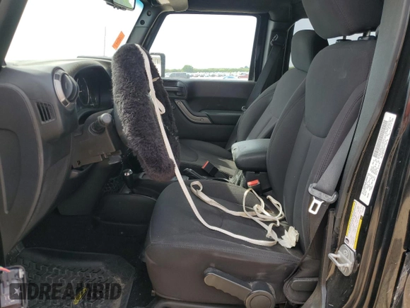 2014 Jeep Wrangler Unlimited Sport with VIN 1C4BJWDG2EL194164, listed as a Copart auction lot 56885575 with Not Provided miles and Salvage Title. Bid and sale history available at DreamBid. Image 7.