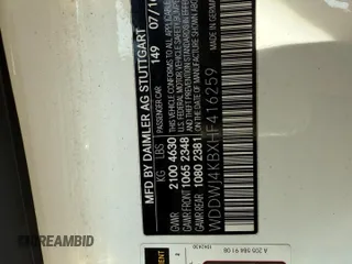 2017 Mercedes-Benz C 300 с VIN WDDWJ4KBXHF416259, выставлен на аукционе Copart как лот 62349565 с пробегом 76 858 миль миль и Чистый • Clean title. История ставок и продаж доступна на DreamBid. Изображение 10.