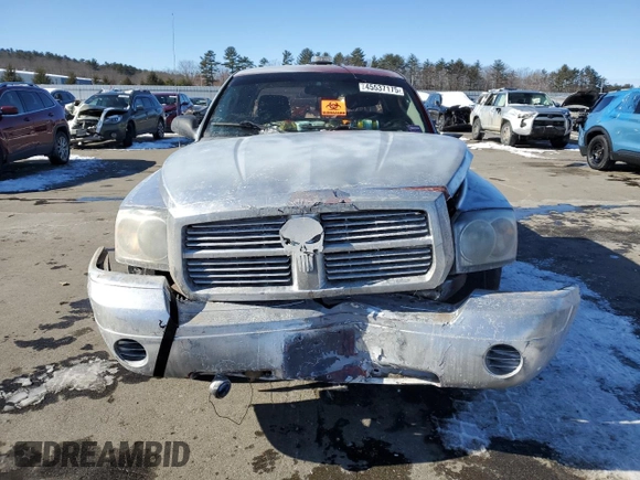 2007 Dodge Dakota ST with VIN 1D7HE22K87S255918, listed as a Copart auction lot 45537175 with 132,969 mi miles and Salvage Title. Bid and sale history available at DreamBid. Image 5.