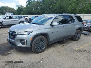 2023 Chevrolet Traverse RS z VIN 1GNEVJKW3PJ339894, wystawiony jako Copart lot #55284345 z przebiegiem 20 737 mil mil oraz Szkoda całkowita • Salvage title. Historia ofert i sprzedaży dostępna na DreamBid. Obrazek 1.