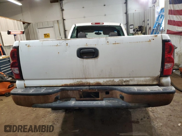 2006 Chevrolet Silverado 1500 Work Truck with VIN 3GCEC14X66G263883, listed as a Copart auction lot 48528555 with 177,517 mi miles and Salvage Title. Bid and sale history available at DreamBid. Image 6.