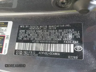 2009 Toyota Camry z VIN 4T1BE46K49U849642, wystawiony jako IAAI lot #42305395 z przebiegiem Nie podano mil oraz . Historia ofert i sprzedaży dostępna na DreamBid. Obrazek 9.