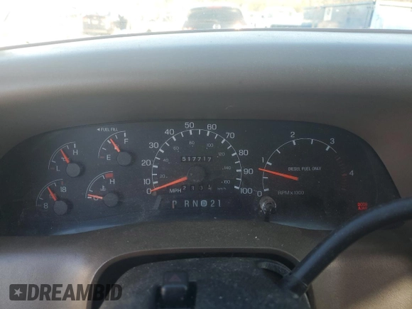 1999 Ford F-250 XL z VIN 1FTNW20F1XEE85329, wystawiony jako Copart lot #89077335 z przebiegiem 517 717 mil mil oraz Szkoda całkowita • Salvage title. Historia ofert i sprzedaży dostępna na DreamBid. Obrazek 9.
