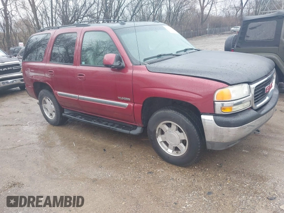 2005 GMC Yukon SLT with VIN 1GKEK13T75J168476, listed as a IAAI auction lot 41226237 with 1 mi miles. Bid and sale history available at carsss.com. Image 1.