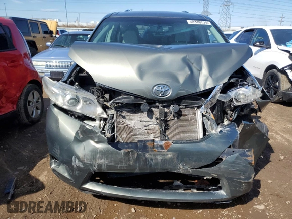 2011 Toyota Sienna LE AAS with VIN 5TDKK3DC7BS125716, listed as a Copart auction lot 50348735 with Not Provided miles and Non Repairable. Bid and sale history available at carsss.com. Image 5.