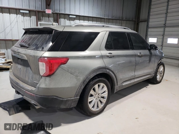 2020 Ford Explorer Limited with VIN 1FM5K7FWXLGC30852, listed as a Copart auction lot 46270785 with 39,341 mi miles and Salvage Title. Bid and sale history available at DreamBid. Image 3.