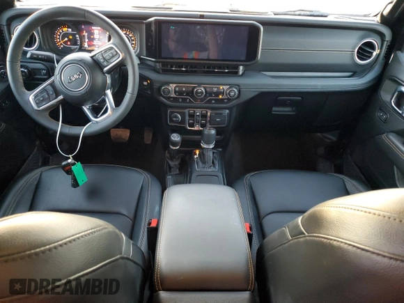 2024 Jeep Wrangler Sahara with VIN 1C4PJXENXRW118401, listed as a Copart auction lot 84731534 with 6,895 mi miles and Salvage Title. Bid and sale history available at DreamBid. Image 8.