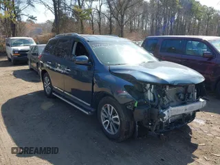 2013 Nissan Pathfinder SL z VIN 5N1AR2MM3DC652923, wystawiony jako IAAI lot #41749099 z przebiegiem 91 492 mil mil oraz . Historia ofert i sprzedaży dostępna na DreamBid. Obrazek 1.