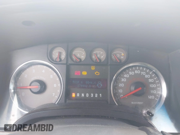2009 Ford F-150 XL with VIN 1FTPW14V19FA21197, listed as a IAAI auction lot 42196261 with 279,992 mi miles and . Bid and sale history available at DreamBid. Image 7.