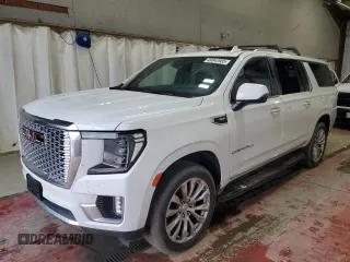 2023 GMC Yukon XL Denali with VIN 1GKS2JKL2PR497370, listed as a Copart auction lot 49043985 with 10,073 mi miles and Salvage Title. Bid and sale history available at carsss.com. Image 1.