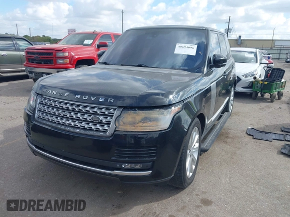 2014 Land Rover Range Rover HSE z VIN SALGS2VFXEA133909, wystawiony jako IAAI lot #40694096 z przebiegiem 90 546 mil mil oraz . Historia ofert i sprzedaży dostępna na DreamBid. Obrazek 2.
