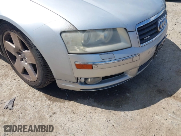 2004 Audi A8 with VIN WAUML44E74N000587, listed as a IAAI auction lot 42479262 with 100,722 mi miles and . Bid and sale history available at DreamBid. Image 6.