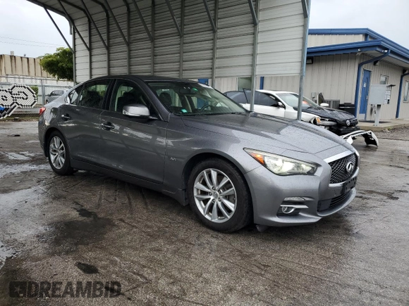2017 Infiniti Q50 Signature Edition z VIN JN1EV7AR0HM834855, wystawiony jako Copart lot #59423175 z przebiegiem 66 256 mil mil oraz Szkoda całkowita • Salvage title. Historia ofert i sprzedaży dostępna na DreamBid. Obrazek 4.