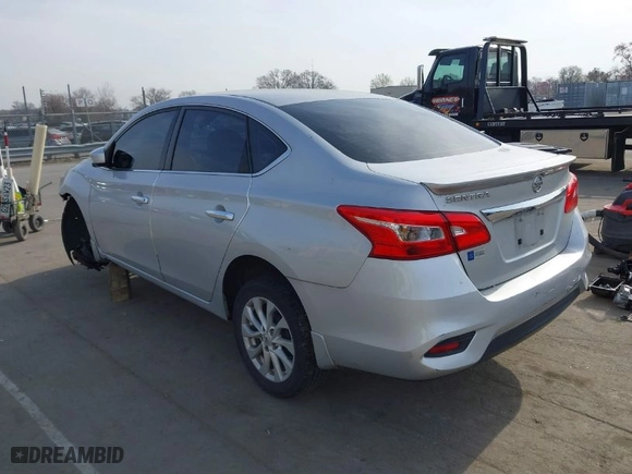 2019 Nissan Sentra SV with VIN 3N1AB7APXKY202357, listed as a IAAI auction lot 41795476 with 107,406 mi miles. Bid and sale history available at carsss.com. Image 3.