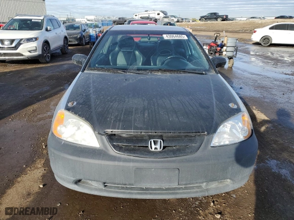 2002 Honda Civic LX with VIN 1HGEM225X2L814271, listed as a Copart auction lot 43064685 with 336,492 mi miles and Salvage Title. Bid and sale history available at carsss.com. Image 5.