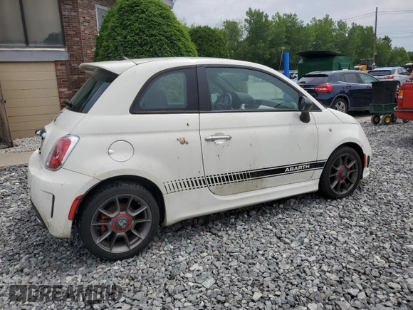 2013 FIAT 500 Abarth with VIN 3C3CFFFH5DT691194, listed as a Copart auction lot 63560255 with 101,545 mi miles and Clean title. Bid and sale history available at DreamBid. Image 3.