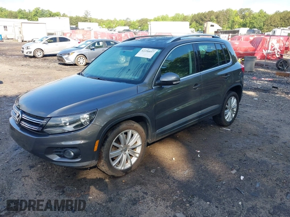 2013 Volkswagen Tiguan S with VIN WVGAV3AX7DW624136, listed as a IAAI auction lot 42256657 with 124,000 mi miles and . Bid and sale history available at DreamBid. Image 17.