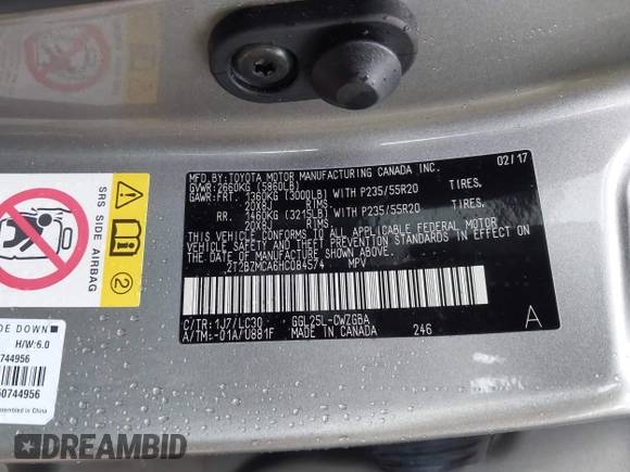 2017 Lexus RX 350 z VIN 2T2BZMCA6HC084574, wystawiony jako IAAI lot #41951319 z przebiegiem 42 353 mil mil oraz . Historia ofert i sprzedaży dostępna na DreamBid. Obrazek 9.