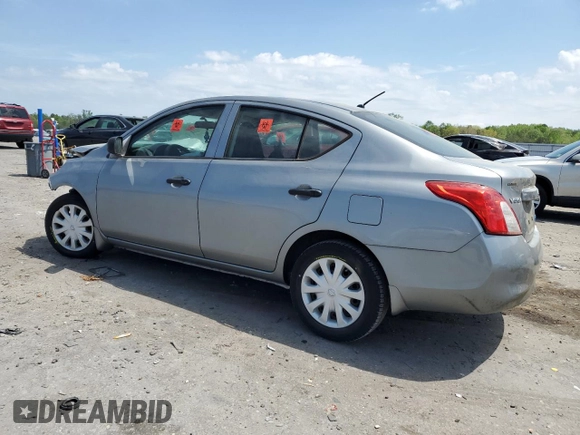 2014 Nissan Versa S with VIN 3N1CN7AP5EL864820, listed as a Copart auction lot 53992555 with 0 mi miles and Salvage Title. Bid and sale history available at carsss.com. Image 2.